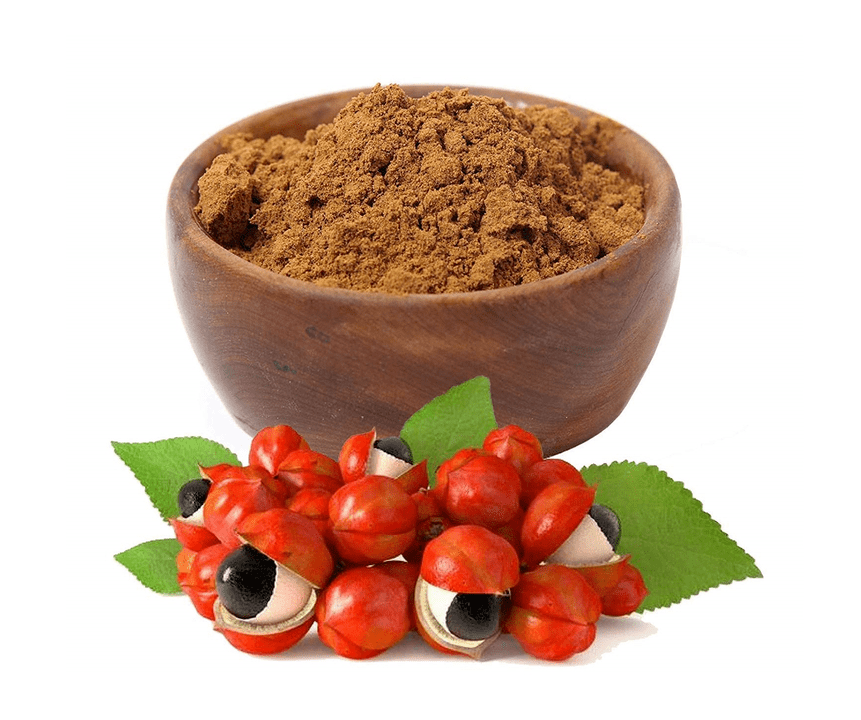 Guarana -vruchten in de gigante gel